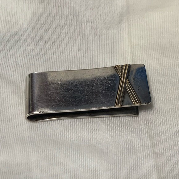 Money Clip Stainless Steel/14k Gold